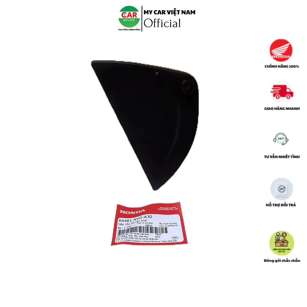 Nắp hộp đồ bên phải HONDA AIR BLADE 110 FI năm 2009-2010.