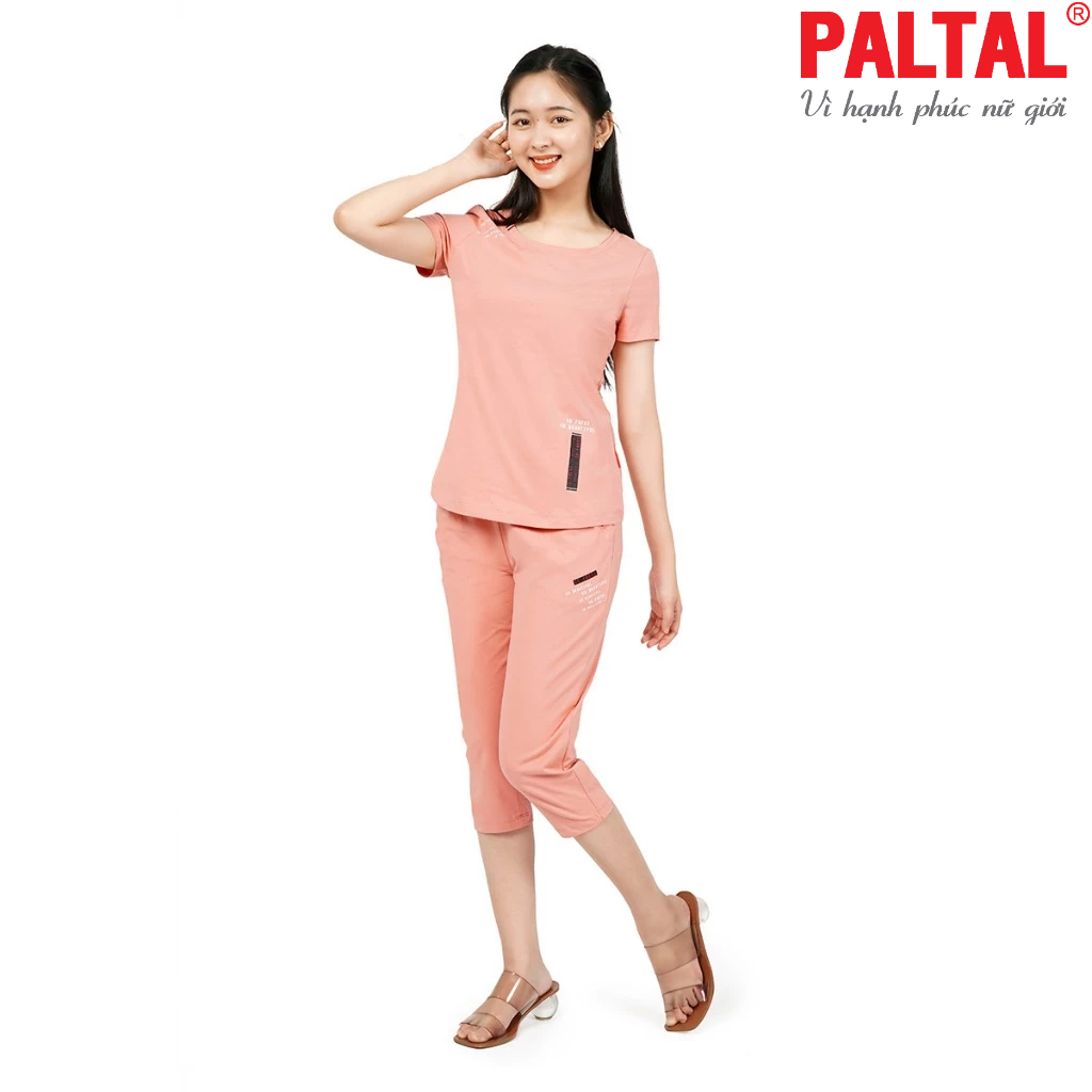 Đồ bộ 024p 4241 mặc nhà nữ kiểu quần lửng tay ngắn cotton