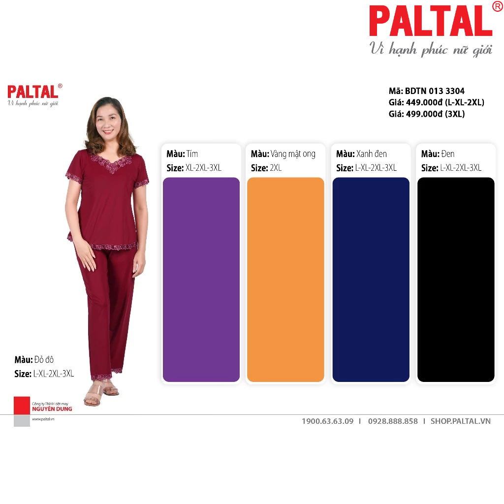 Đồ bộ nữ 013p 3304 thun lạnh mặc nhà kiểu quần dài tay ngắn