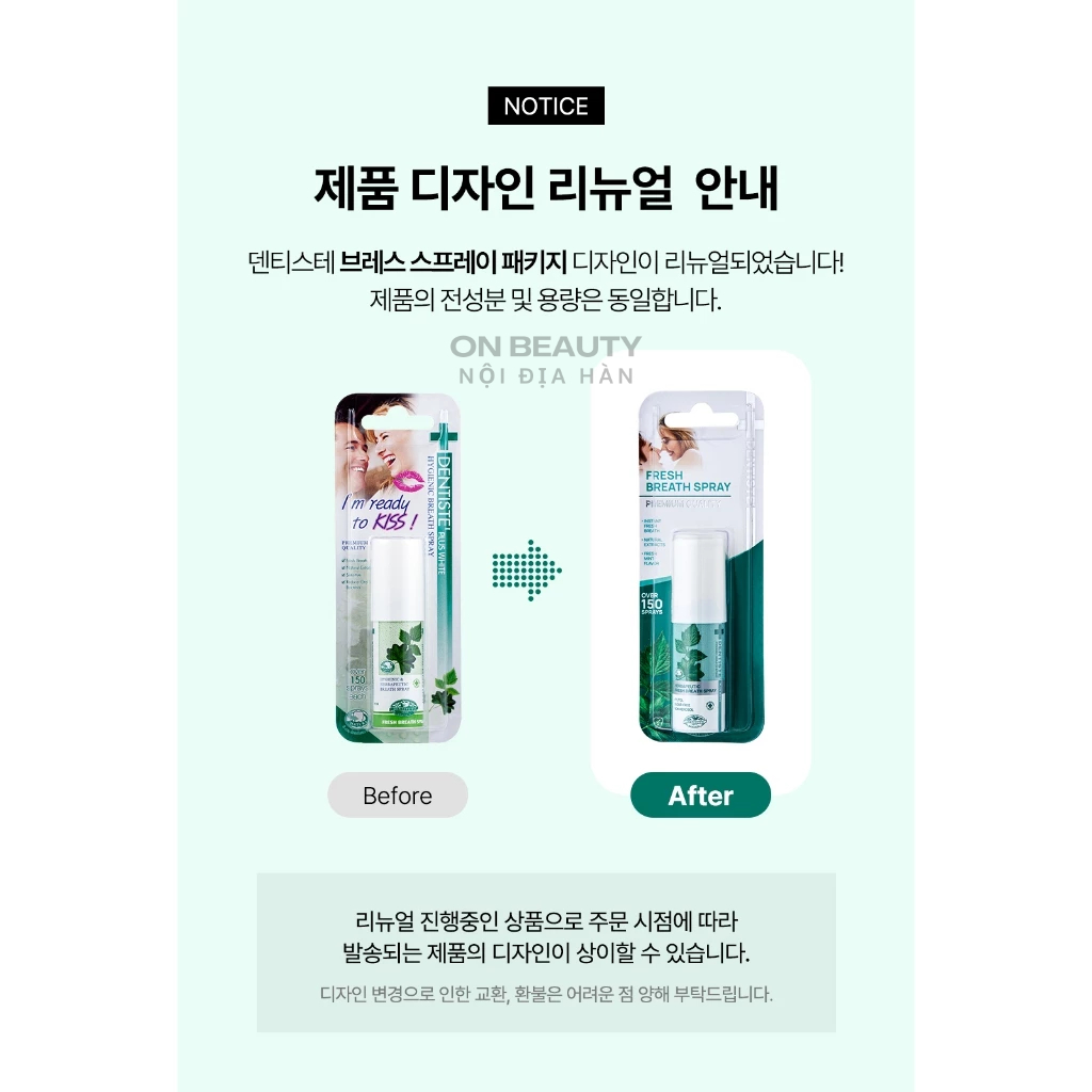 Xịt thơm miệng Dentiste Fresh Breath Spray 15ml siêu hot