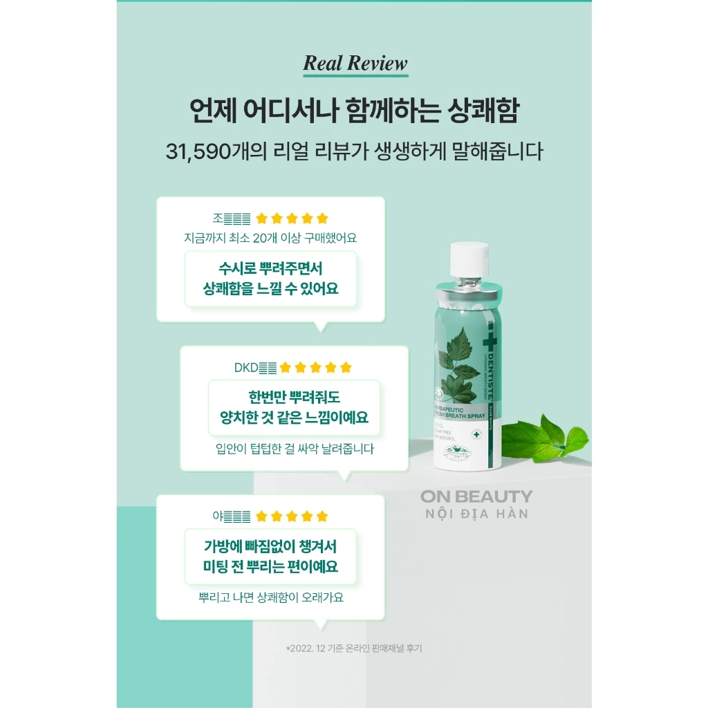 Xịt thơm miệng Dentiste Fresh Breath Spray 15ml siêu hot