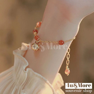 Vòng lắc tay vàng chuông ngọc hồng, xanh