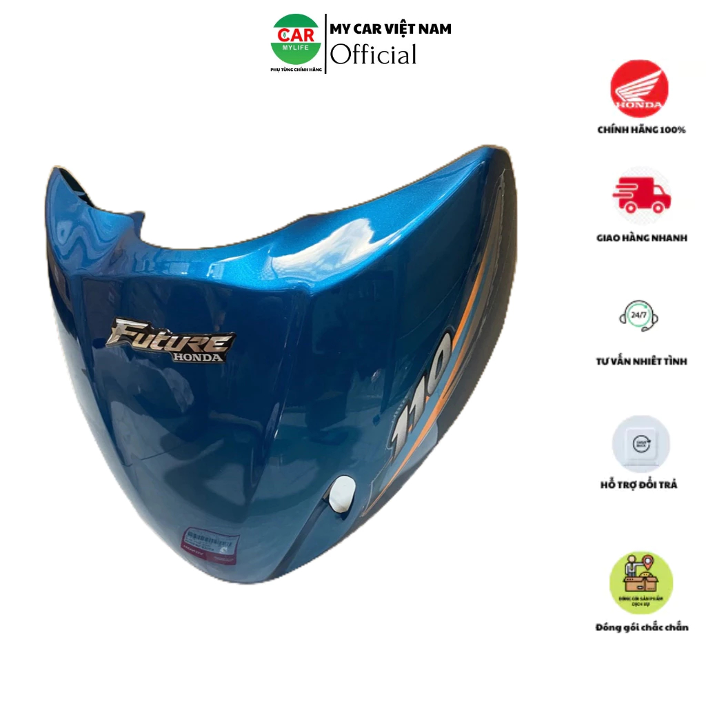 Bộ mặt nạ trước HONDA FUTURE 1 màu Xanh ngọc . 64300KFL830ZB