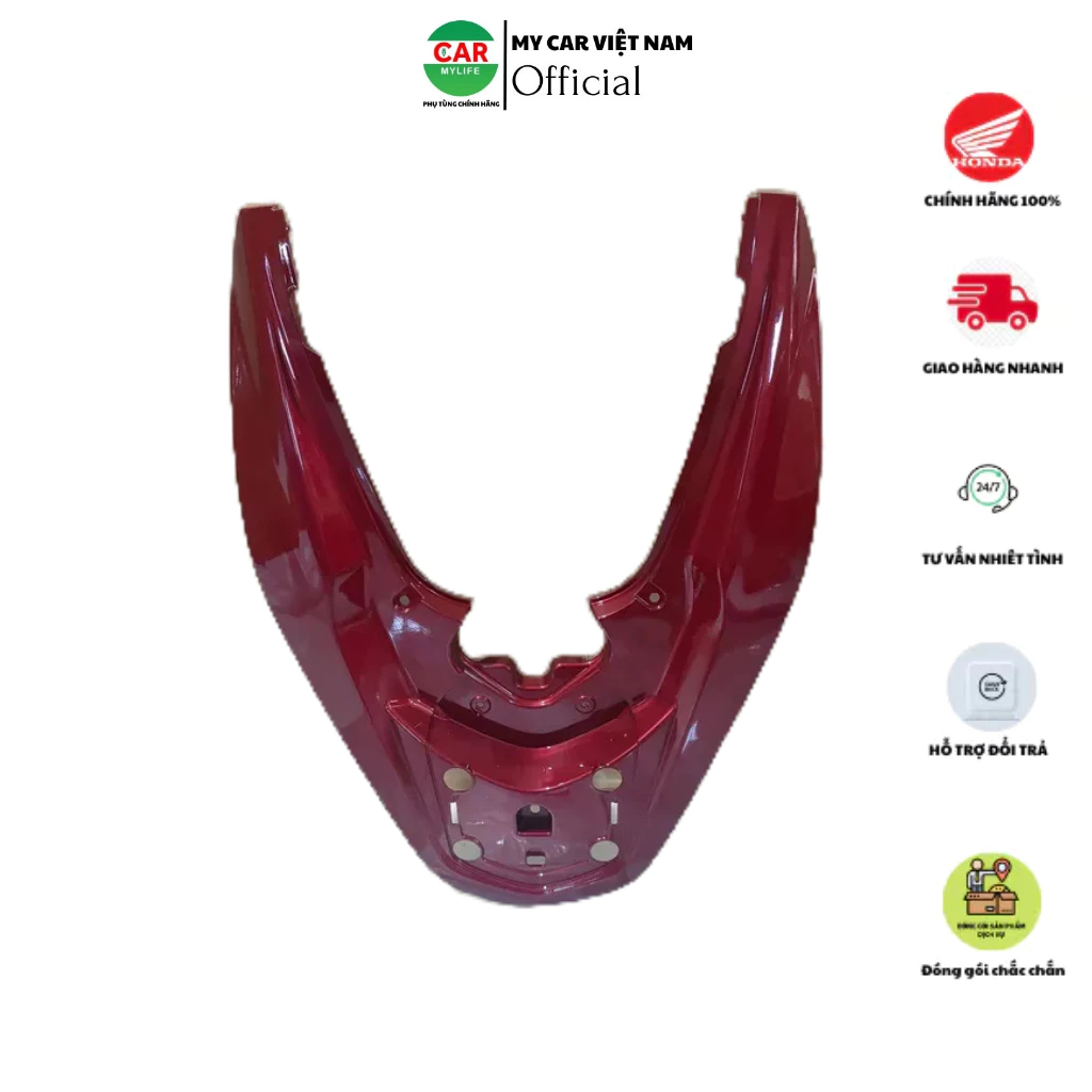 Ốp tay dắt sau HONDA PCX 125 năm 2014-2015 màu Đỏ mận.*R350C* (84151K35V00ZB)