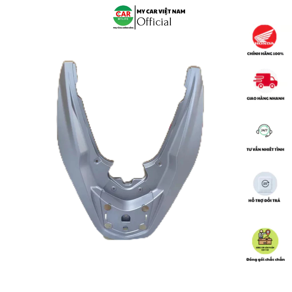 Ốp tay dắt sau HONDA PCX 125 năm 2014-2015 màu Bạc nhám. *NHB18M* (84151K35V00ZE)