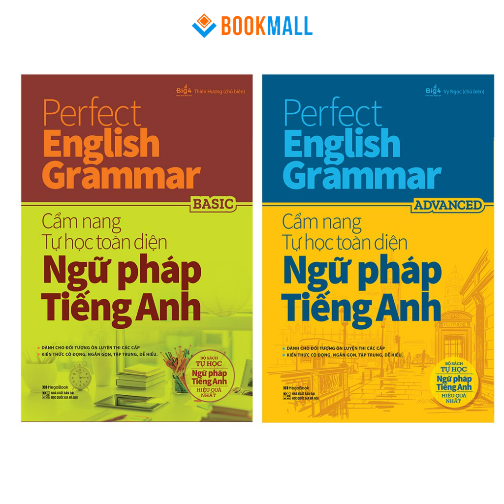 Sách Combo Perfect English Grammar – Cẩm nang tự học toàn diện Ngữ pháp tiếng Anh – Basic & Advanced MEGAENG9252