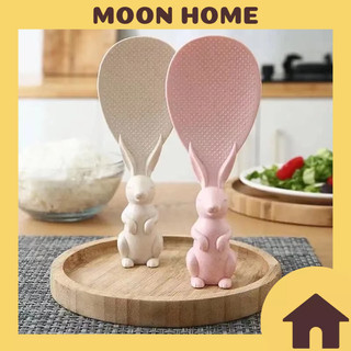 Muỗng xới cơm, múc cơm chống dính hình tai thỏ
