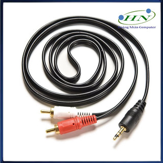 Dây cáp loa 1 đầu 3.5 ra 2 bông sen AV dài 3M (dây loa 1 ra 2)