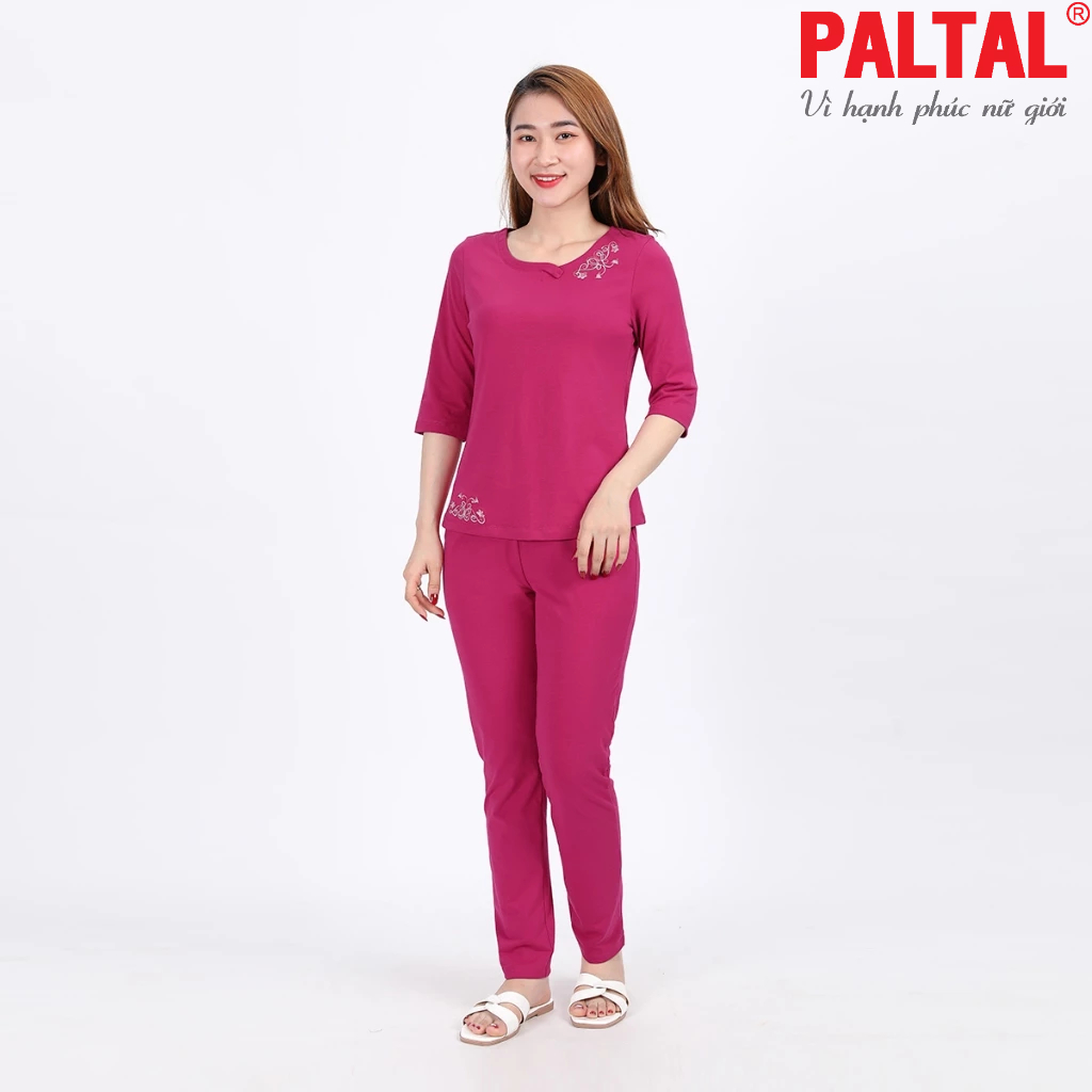 Bộ dài tay lỡ nữ mặc nhà PATAL chất liệu cvc cao cấp 193p 3333