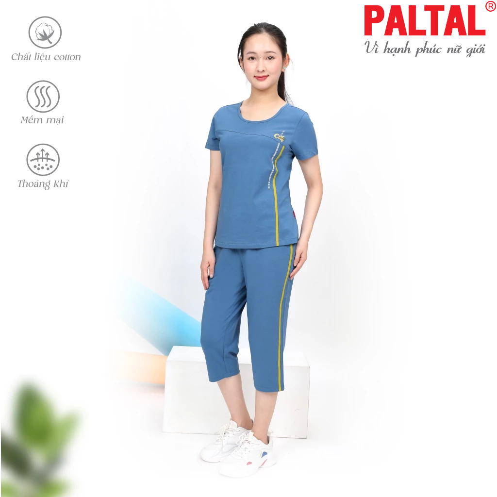 Đồ bộ nữ 024p 4274 mặc nhà kiểu quần lửng tay ngắn cvc