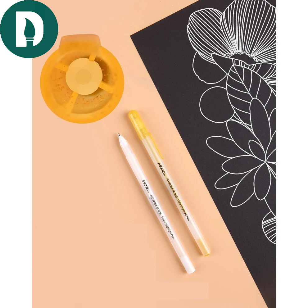 Bút trắng đi nét chuyên dụng cho vẽ tranh Bút gel trắng nhấn sáng- Họa cụ DUTi
