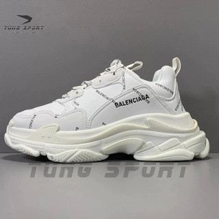 Giày Sneakers Balenciaga Triple S Allover Logo Black/White - Best Quality