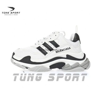 Giày Sneakers Balenciaga x Adidas Triple S ‘White Black’ - Best Quality