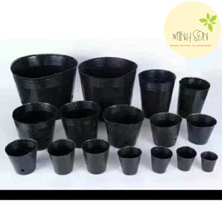 Túi bầu trồng cây 1kg 500g ĐỦ SIZE chậu bầu ươm cây cây HÀNG ĐẸP túi nhựa đen trồng cây, bầu ươm, túi ươm cây