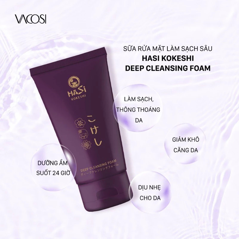 HASI KOKESHI DEEP CLEANSING FOAM 100ml