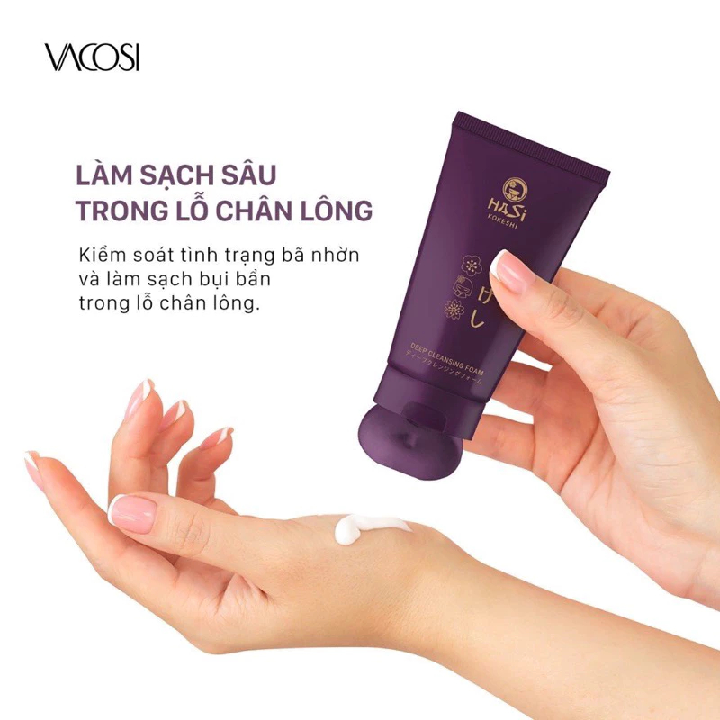HASI KOKESHI DEEP CLEANSING FOAM 100ml