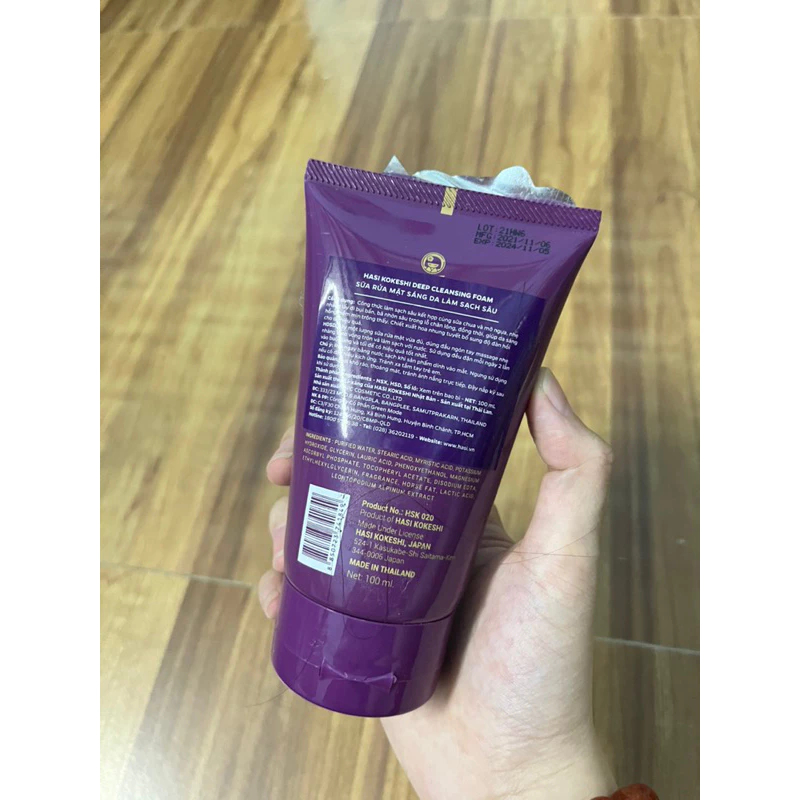 HASI KOKESHI DEEP CLEANSING FOAM 100ml