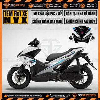Tem xe nvx 2017 - 2021 mới nhất | nvx01 | decal chống nước, bền màu - tem rời xe máy nvx 155