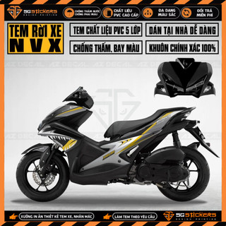 Tem cá mập xe nvx 2017 - 2021 chọn màu | nvx11 | tem rời nvx chất liệu decal cao cấp dán xe 155 v1/v2