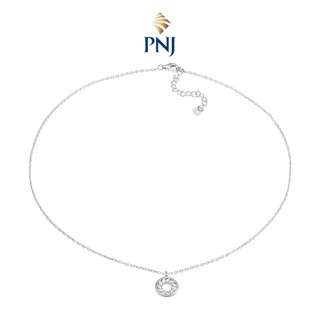 Dây cổ bạc đính đá cz pnjsilver xm00w060001