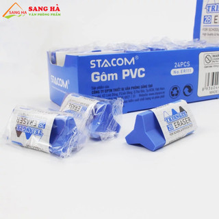 Gôm tẩy pvc siêu sạch cạnh tam giác 2b - stacom er111