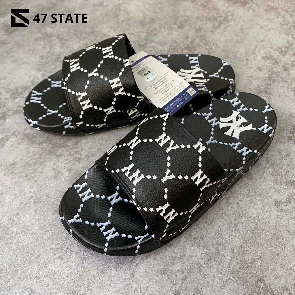 Dép MLB Quai Ngang Mound Dia - Hàng xịn Fullbox