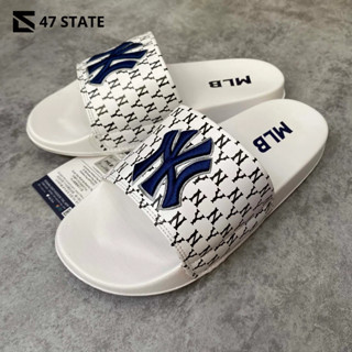 Dép MLB Quai Ngang New York - Hàng xịn Fullbox