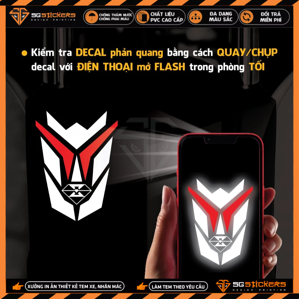 Tem Dán Vành Phản Quang TV02 EDO RACING | Dán Xe Máy, Xe Điện, Xe Thể Thao...Chống Thấm Nước, Chống Bay Màu