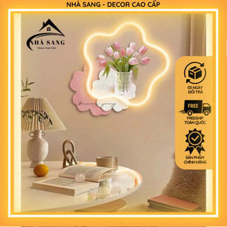 Tranh đèn led ngôi sao trang trí phòng ngủ/ đồng hồ đèn led decor/ decor đẹp nhà sang - decor cao cấp