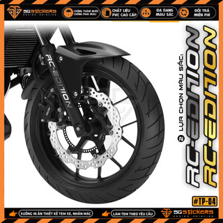 Tem dán phuộc trước rc edition | tp04 | tem phuộc phản quang chống nước, dán mọi dòng xe máy, xe điện