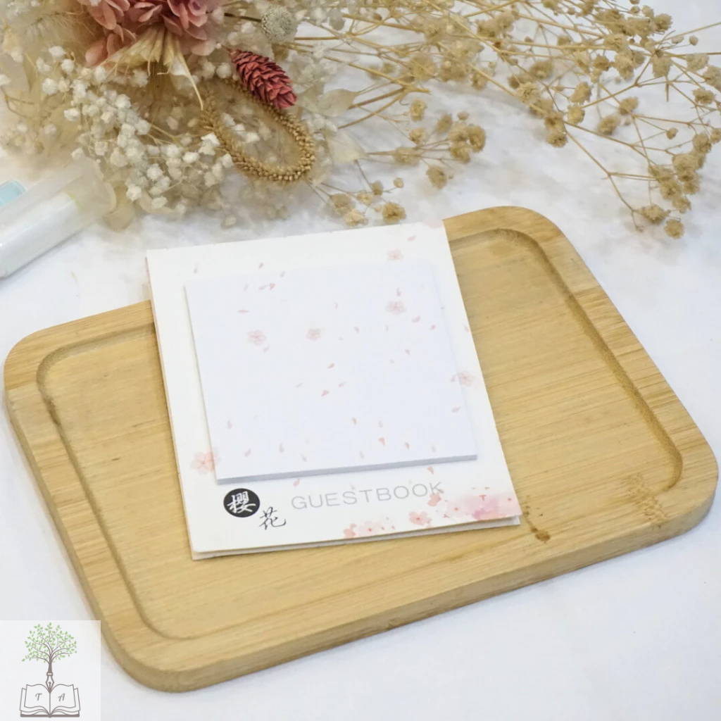 Giấy note Guestbook hoa anh đào