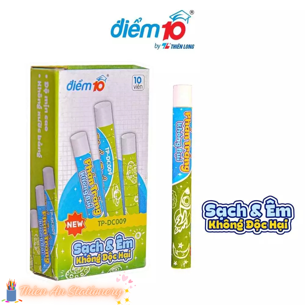 Phấn trắng không bụi Thiên Long Điểm 10 TP-DC009