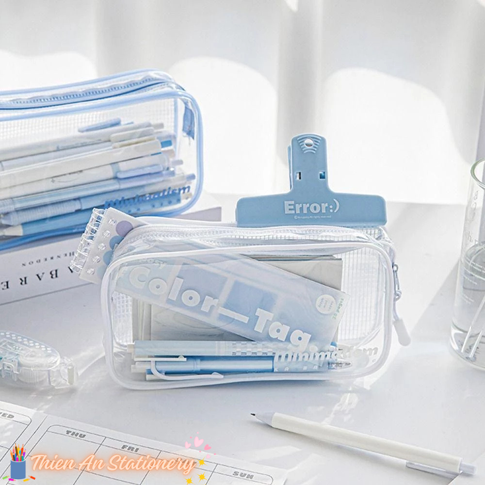 Túi Đựng Bút Trong Suốt Chống Thấm Nước Cỡ Lớn