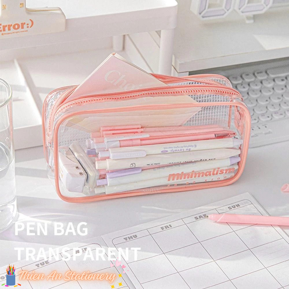 Túi Đựng Bút Trong Suốt Chống Thấm Nước Cỡ Lớn