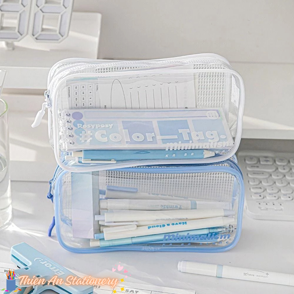 Túi Đựng Bút Trong Suốt Chống Thấm Nước Cỡ Lớn