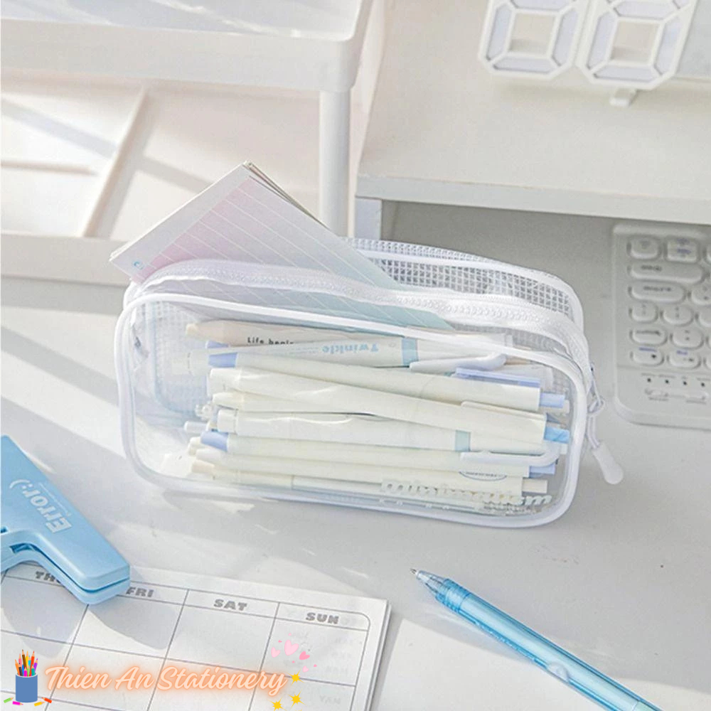 Túi Đựng Bút Trong Suốt Chống Thấm Nước Cỡ Lớn