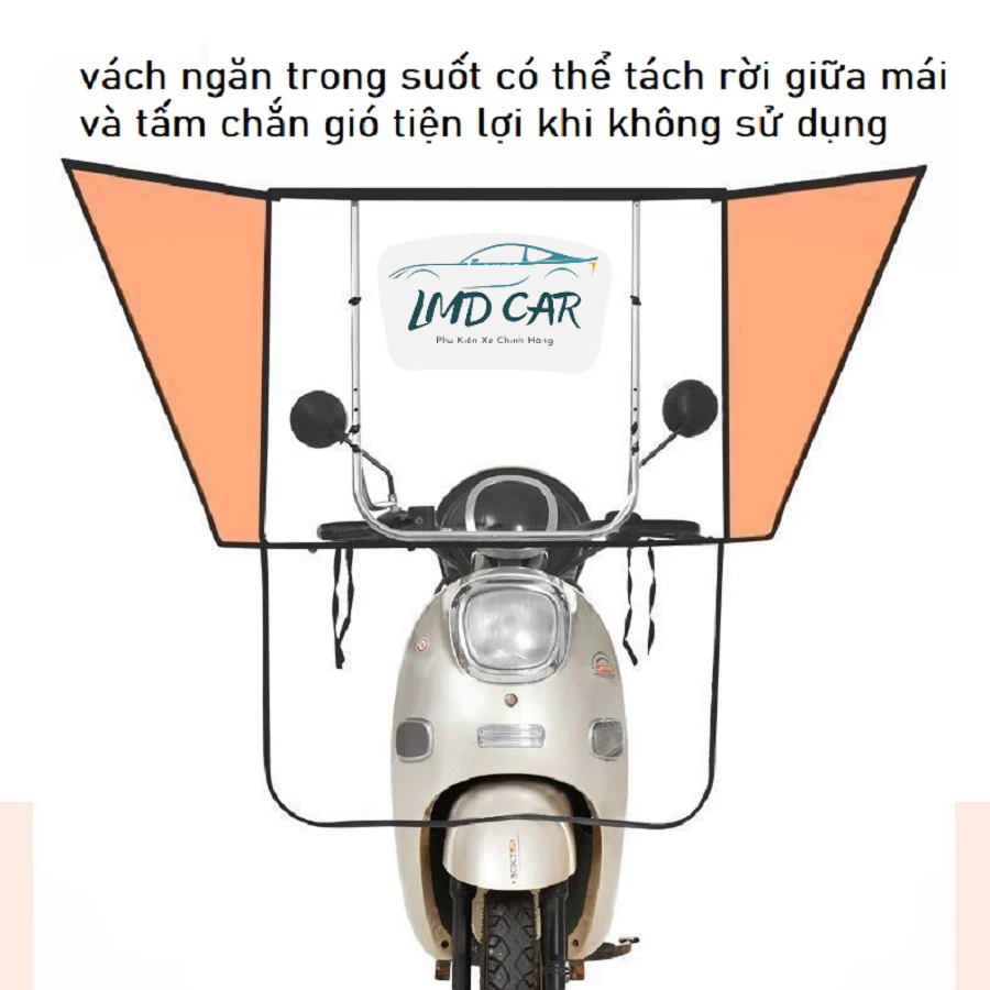 Ô dù che mưa loại to cho xe máy,  ô che nắng, ô cho xe máy, xe đạp điện và xe hai bánh LMD CAR