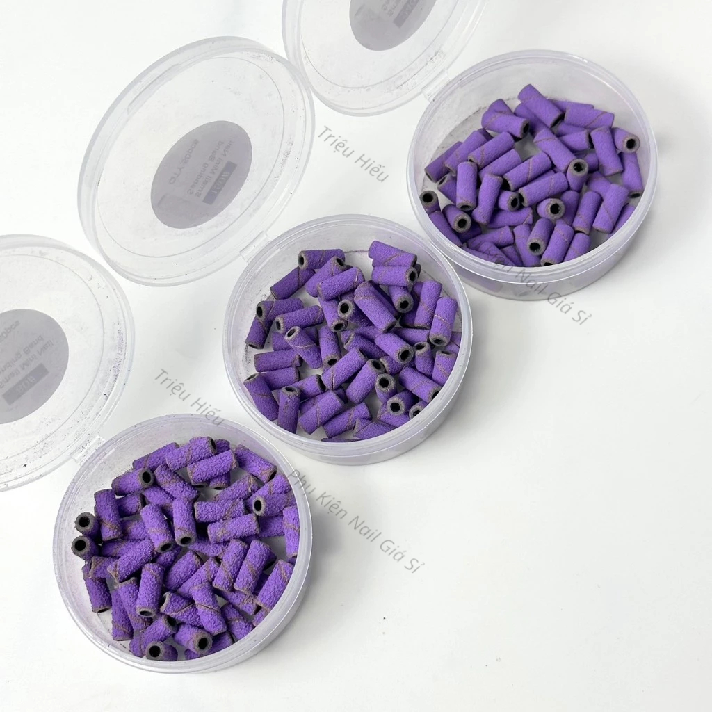 Hộp nhám tím mini hộp 50 chiếc- Đầu nhám tím mỹ