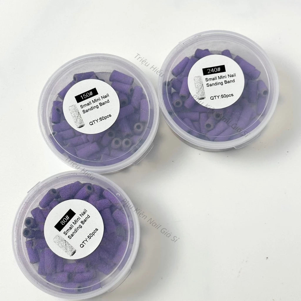 Hộp nhám tím mini hộp 50 chiếc- Đầu nhám tím mỹ