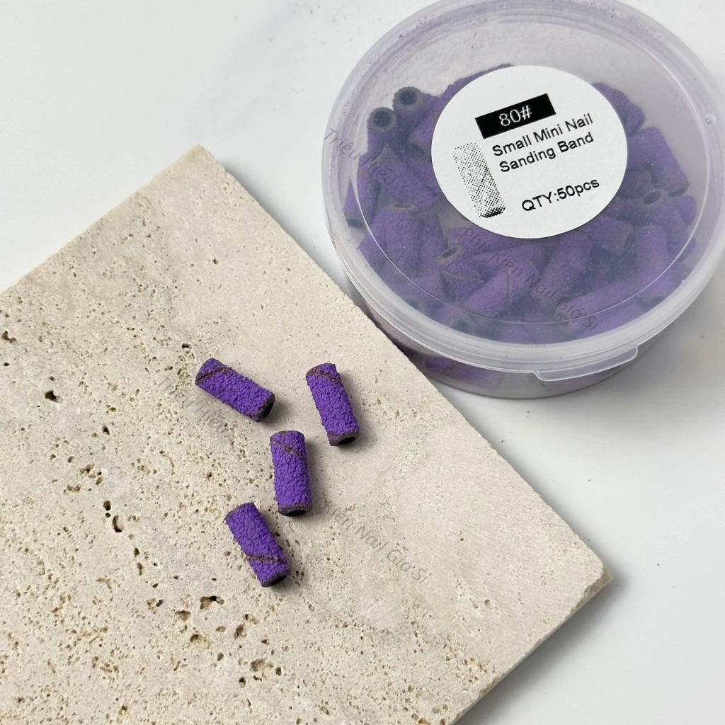 Hộp nhám tím mini hộp 50 chiếc- Đầu nhám tím mỹ