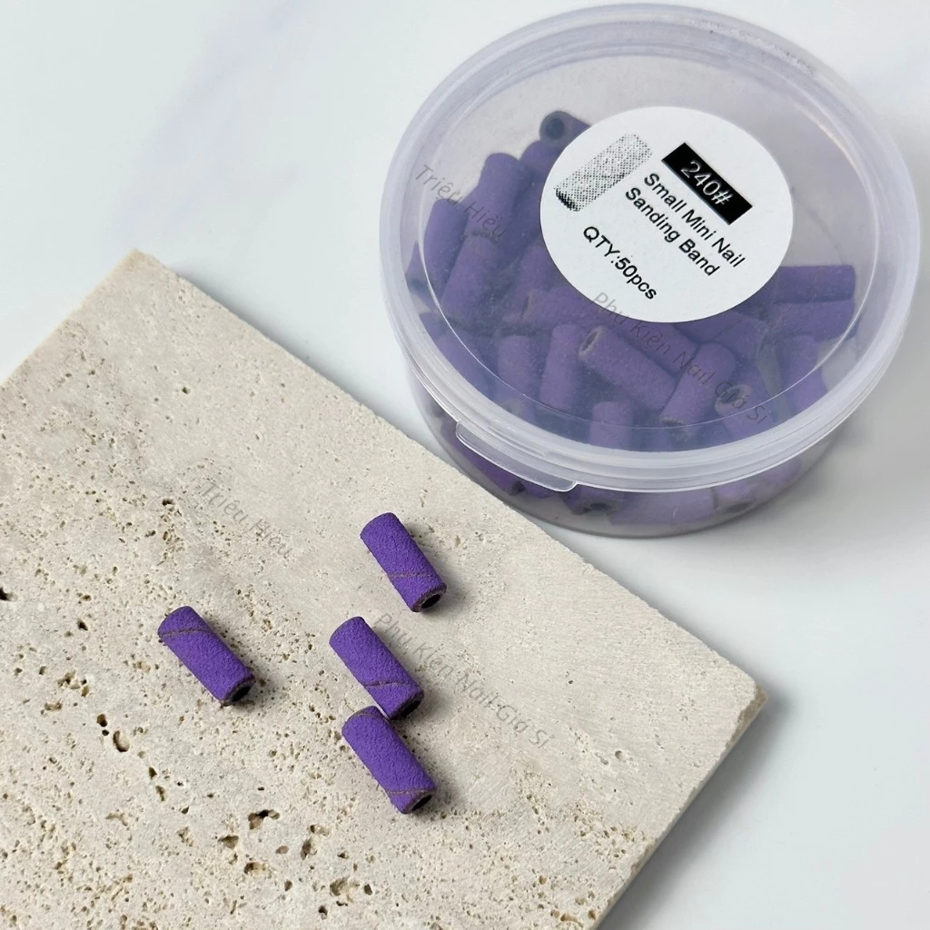 Hộp nhám tím mini hộp 50 chiếc- Đầu nhám tím mỹ
