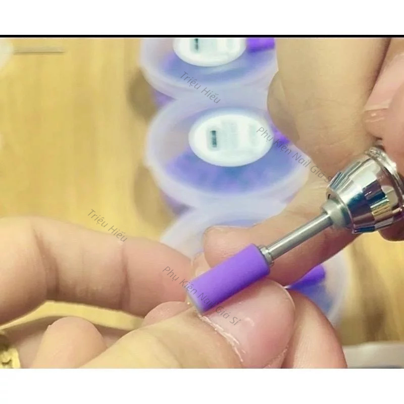 Hộp nhám tím mini hộp 50 chiếc- Đầu nhám tím mỹ