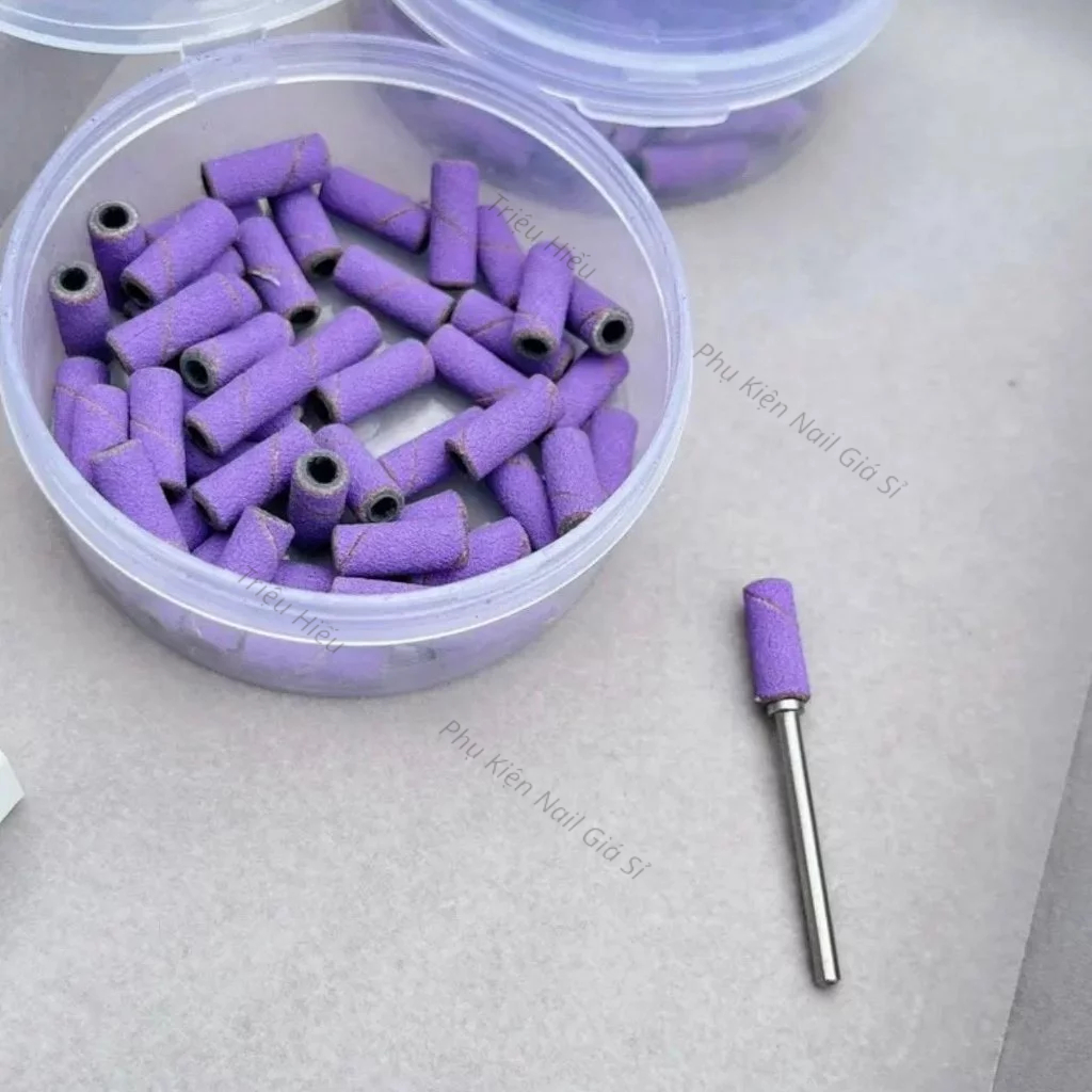Hộp nhám tím mini hộp 50 chiếc- Đầu nhám tím mỹ