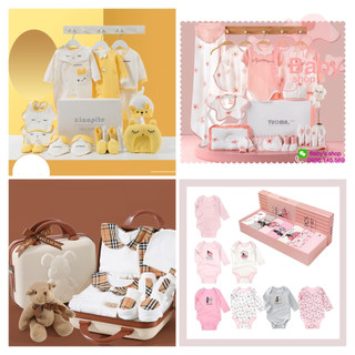[TP.HCM][MẪU MỚI] Hộp hoặc giỏ quà siêu đẹp bao gồm set đồ sơ sinh làm quà tặng cho bé.