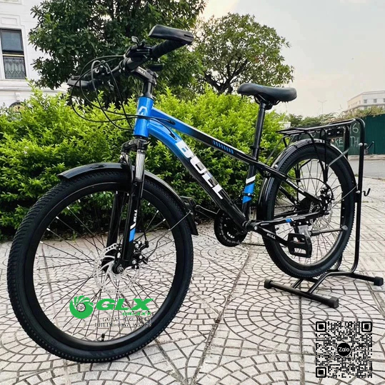 Xe Đạp Trẻ Em Địa Hình BULL BD1T Mẫu Mới 2023 Khung Thép Hợp Kim, Size 24, Dành Cho Học Sinh Lớp 5-9