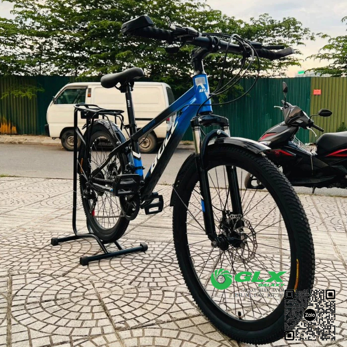 Xe Đạp Trẻ Em Địa Hình BULL BD1T Mẫu Mới 2023 Khung Thép Hợp Kim, Size 24, Dành Cho Học Sinh Lớp 5-9