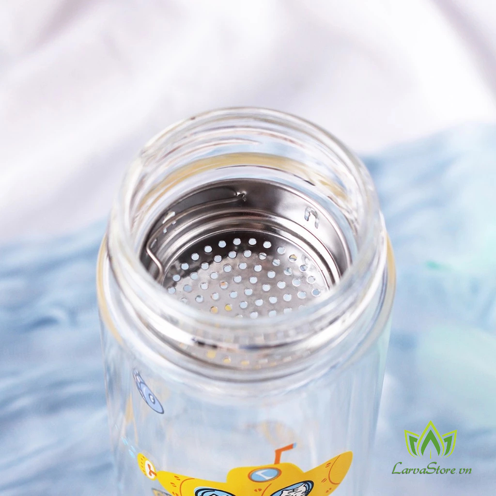 Bình Nước Thủy Tinh Chịu Nhiệt LocknLock LLG627YEL 320ml Màu Vàng