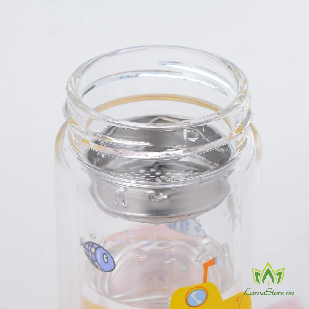 Bình Nước Thủy Tinh Chịu Nhiệt LocknLock LLG627YEL 320ml Màu Vàng