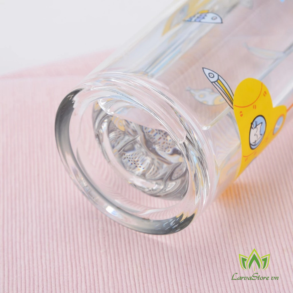 Bình Nước Thủy Tinh Chịu Nhiệt LocknLock LLG627YEL 320ml Màu Vàng