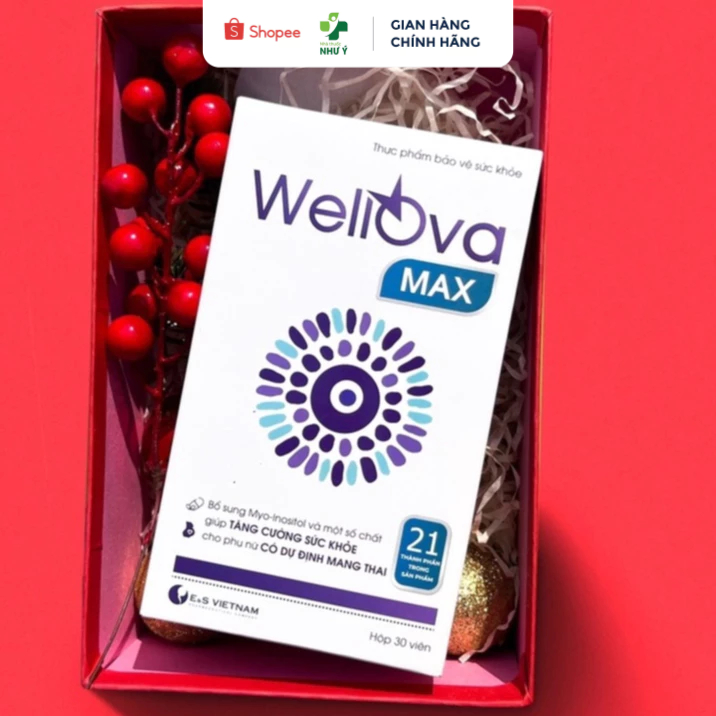 Viên Uống Bổ Trứng WellOva Max - Giúp Trứng Mẩy, Tròn - Tăng Khả Năng Thụ Thai